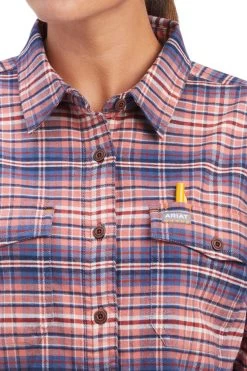 Ariat Rebar Flannel DuraStretch Women's Longsleeve Work Shirt -Equestrian Clothing Shop 344573 CLPI 3