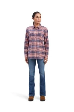 Ariat Rebar Flannel DuraStretch Women's Longsleeve Work Shirt -Equestrian Clothing Shop 344573 CLPI 4
