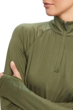 Ariat Women's Lowell 2.0 1/4 Zip Baselayer -Equestrian Clothing Shop 344918 CDGR 03