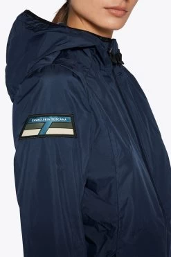 Cavalleria Toscana Tricolour Enblem Hooded Jacket -Equestrian Clothing Shop 345003 OVB 03