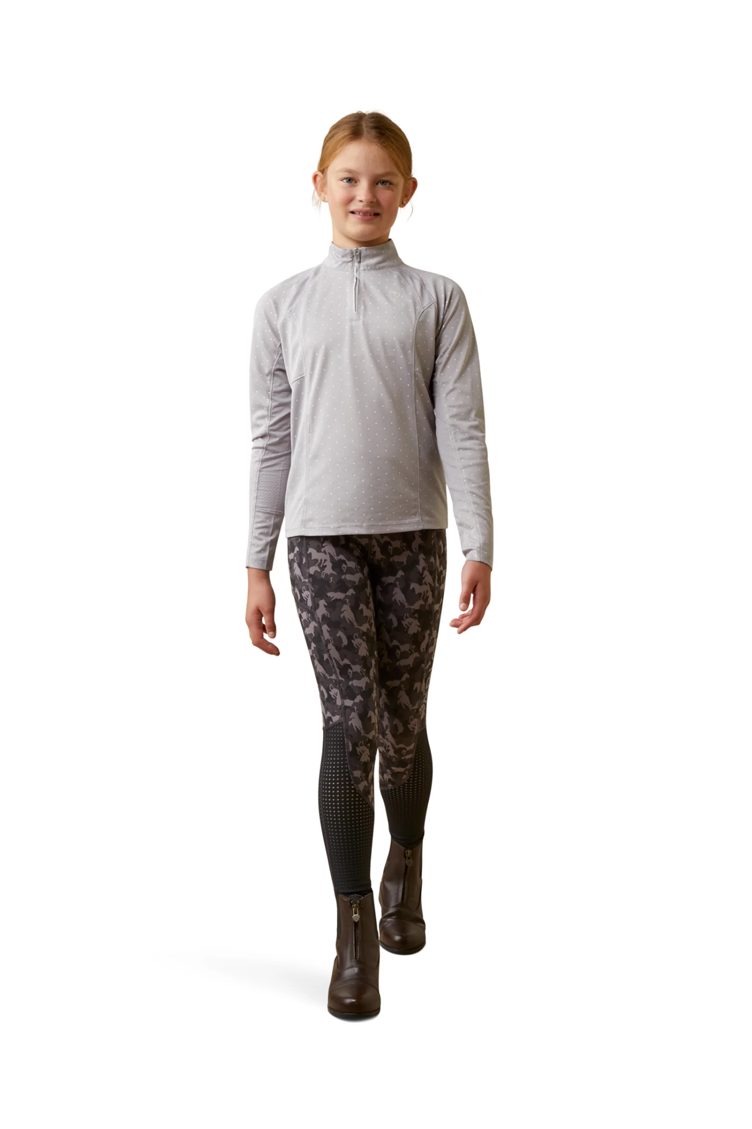 Ariat Yth Sunstopper 2.0 1/4 Zip Kids' Baselayer 3 Ariat Yth Sunstopper 2.0 1/4 Zip Kids' Baselayer - Image 3