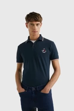 Tommy Hilfiger Equestrian Men's College Poloshirt -Equestrian Clothing Shop 345398 DB 03