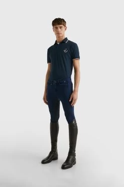 Tommy Hilfiger Equestrian Men's College Poloshirt -Equestrian Clothing Shop 345398 DB 04