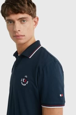 Tommy Hilfiger Equestrian Men's College Poloshirt -Equestrian Clothing Shop 345398 DB 06