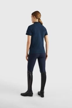 Tommy Hilfiger Equestrian Rhinestone Women's Polo Shirt -Equestrian Clothing Shop 345425 DB 07