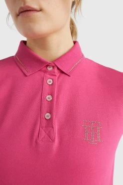 Tommy Hilfiger Equestrian Rhinestone Women's Polo Shirt -Equestrian Clothing Shop 345425 MPI 05