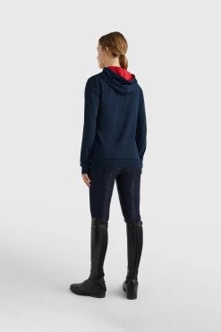 Tommy Hilfiger Equestrian Tommy Flag Performance Women's Hoodie -Equestrian Clothing Shop 345439 DB 05
