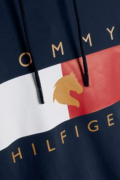 Tommy Hilfiger Equestrian Tommy Flag Performance Women's Hoodie -Equestrian Clothing Shop 345439 DB 07