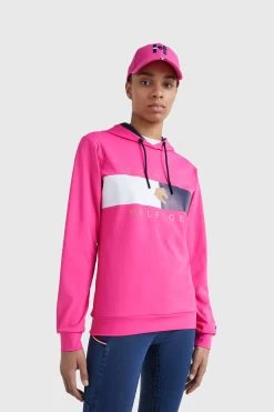Tommy Hilfiger Equestrian Tommy Flag Performance Women's Hoodie -Equestrian Clothing Shop 345439 MPI 03