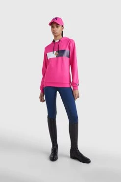 Tommy Hilfiger Equestrian Tommy Flag Performance Women's Hoodie -Equestrian Clothing Shop 345439 MPI 04