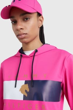 Tommy Hilfiger Equestrian Tommy Flag Performance Women's Hoodie -Equestrian Clothing Shop 345439 MPI 06