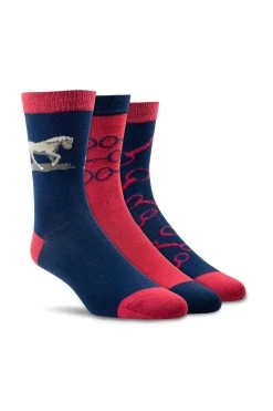 Ariat Charm Crew Women's Socks (Set Of 3)