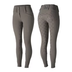 Horze Desiree Women's Silicone Full Seat Breeches Belt Loops -Equestrian Clothing Shop 36055 CRDG 1