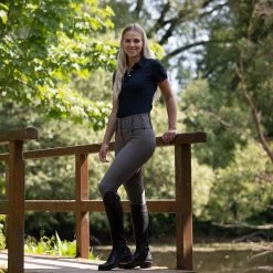 Horze Desiree Women's Silicone Full Seat Breeches Belt Loops -Equestrian Clothing Shop 36055 CRDG 6