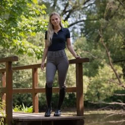 Horze Desiree Women's Silicone Full Seat Breeches Belt Loops -Equestrian Clothing Shop 36055 CRDG 7