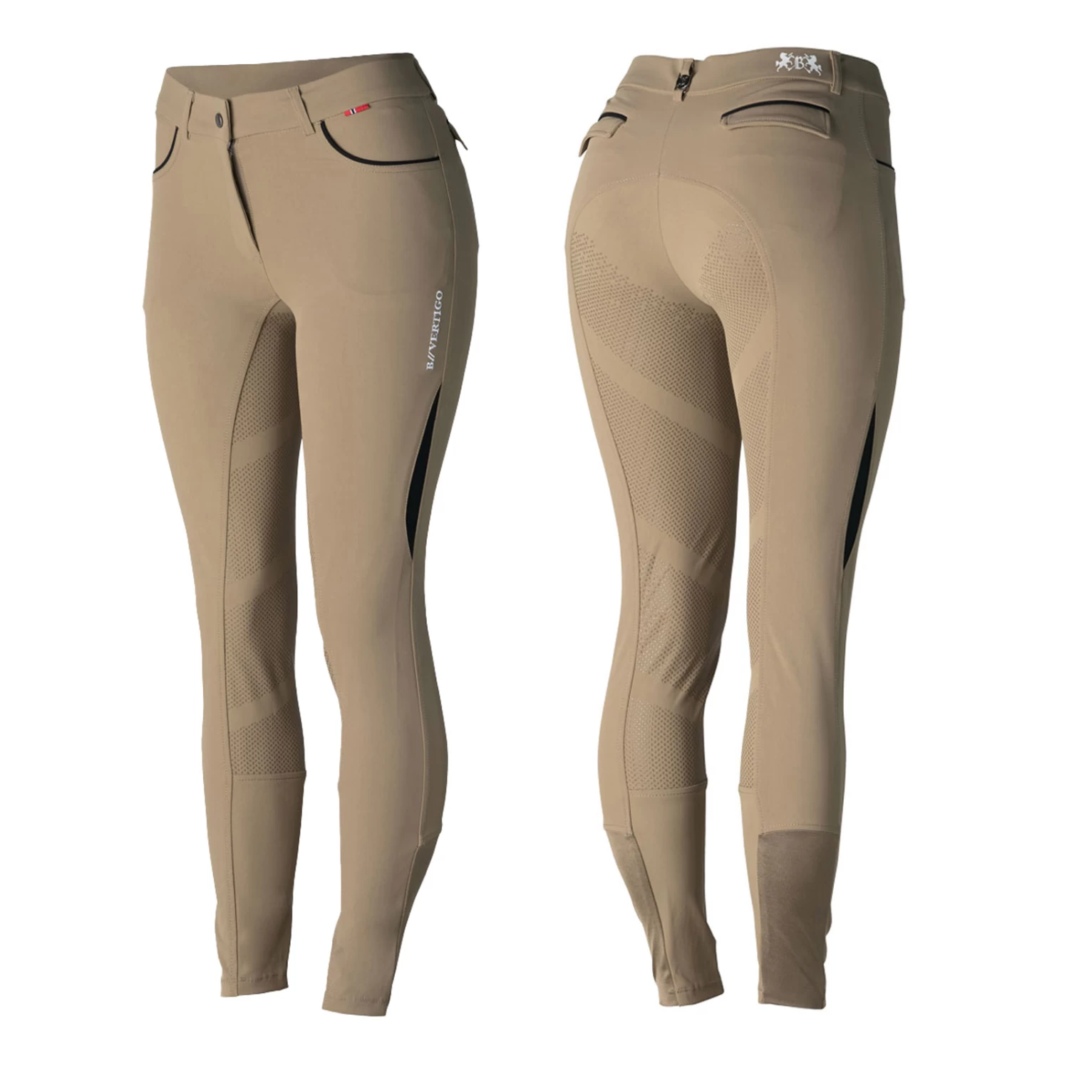 B Vertigo Marla Women's Mid-rise Silicone Full Seat Breeches 1 B Vertigo Marla Women's Mid-rise Silicone Full Seat Breeches