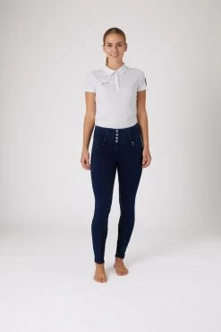 Horze Kacy Women's Denim Thermo Full Seat Breeches -Equestrian Clothing Shop 36062 db 03