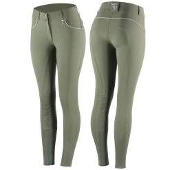 Horze Aubrey High Waist Breeches For Women With Silicone Knee Patch