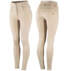 Horze Tara High Waist Silicone Knee Patch Breeches For Women -Equestrian Clothing Shop 36092 TFBE 1