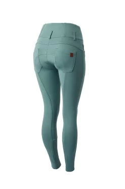 Horze Tara High Waist Silicone Knee Patch Breeches For Women -Equestrian Clothing Shop 36092 alb 01