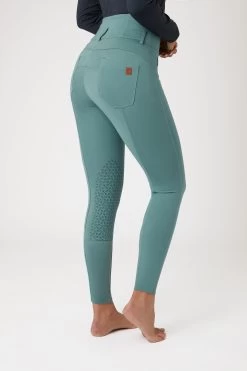Horze Tara High Waist Silicone Knee Patch Breeches For Women -Equestrian Clothing Shop 36092 alb 02