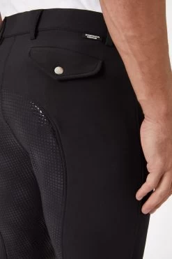 Horze Grand Prix Men's Silicone Full Seat Breeches -Equestrian Clothing Shop 36261 bl 06