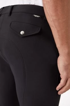 Horze Grand Prix Men's Silicone Knee Patch Breeches -Equestrian Clothing Shop 36262 bl 06