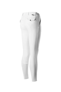 Horze Grand Prix Men's Silicone Knee Patch Breeches -Equestrian Clothing Shop 36262 wh 01