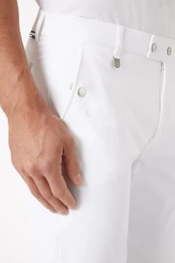 Horze Grand Prix Men's Silicone Knee Patch Breeches -Equestrian Clothing Shop 36262 wh 05