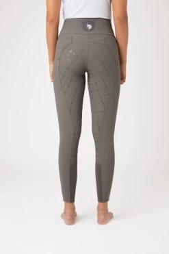 Horze Desiree Women's High Waist Silicone Full Seat Breeches -Equestrian Clothing Shop 36605 CRDG 4