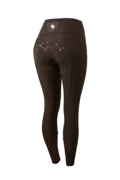 Horze Desiree Women's High Waist Silicone Full Seat Breeches -Equestrian Clothing Shop 36605 DBR 1