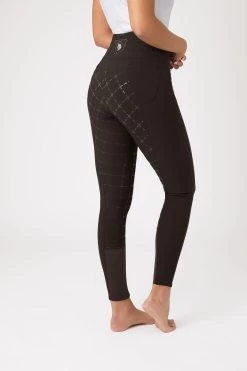 Horze Desiree Women's High Waist Silicone Full Seat Breeches -Equestrian Clothing Shop 36605 DBR 2