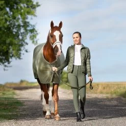 Horze Desiree Women's High Waist Silicone Full Seat Breeches -Equestrian Clothing Shop 36605 LDGR 2