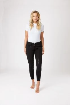 Horze Grand Prix Thermo Softshell Silicone FS Breeches For Women -Equestrian Clothing Shop 36608 BL 3