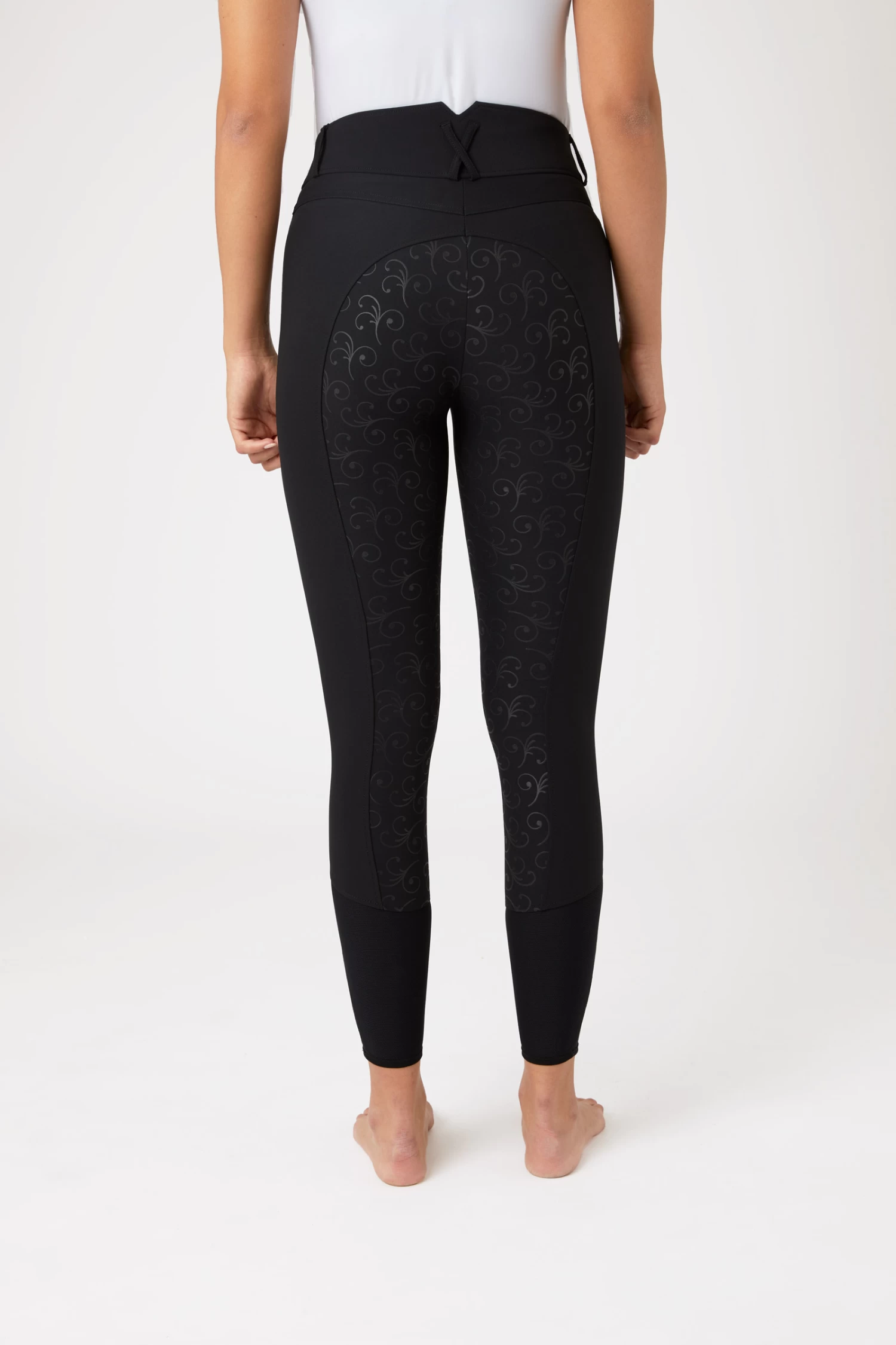 Horze Angelina Women's Lightweight Stretch Silicone Full Seat Breeches 4 Horze Angelina Women's Lightweight Stretch Silicone Full Seat Breeches - Image 4