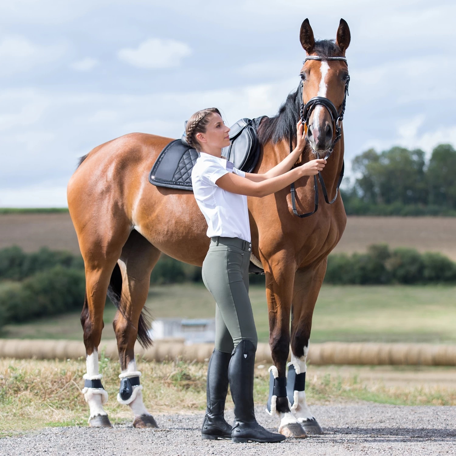 Horze Angelina Women's Lightweight Stretch Silicone Full Seat Breeches 10 Horze Angelina Women's Lightweight Stretch Silicone Full Seat Breeches - Image 10