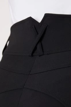 Horze Angelina Women's Lightweight Stretch Leather Knee Patch Breeches -Equestrian Clothing Shop 36618 BL 5