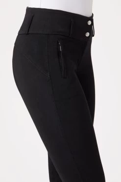 Horze Daniela Women's Leather Knee Patch Breeches -Equestrian Clothing Shop 36621 BL 5
