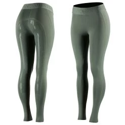 Horze Madison Women's Silicone Full Seat Tights -Equestrian Clothing Shop 36637 LDGR 1