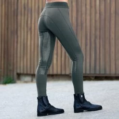 Horze Madison Women's Silicone Full Seat Tights -Equestrian Clothing Shop 36637 LDGR 2