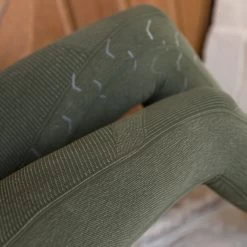 Horze Vanessa Women's Seamless Denim-Look Silicone Full Seat Tights -Equestrian Clothing Shop 36677 DLGR 12