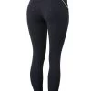 Horze Della High Waist Silicone Full Seat Breeches With Piping For Woman