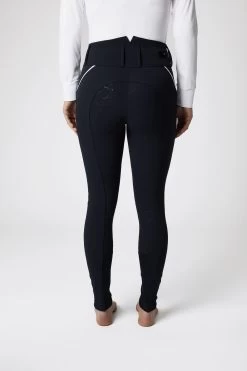 Horze Della High Waist Silicone Full Seat Breeches With Piping For Woman 16 Horze Della High Waist Silicone Full Seat Breeches With Piping For Woman -Equestrian Clothing Shop 36681 VDB 4