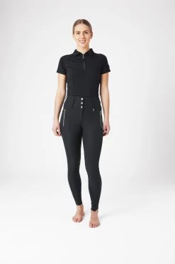 Horze Andrea High Waist Silicone Knee Patch Breeches For Woman -Equestrian Clothing Shop 36690 VDB 3