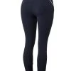 Horze Della High Waist Silicone Knee Patch Breeches With Piping For Woman