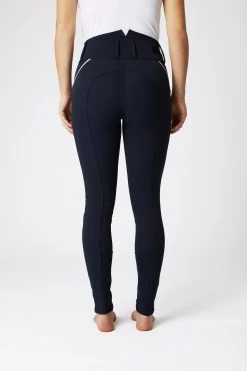 Horze Della High Waist Silicone Knee Patch Breeches With Piping For Woman -Equestrian Clothing Shop 36691 VDB 4