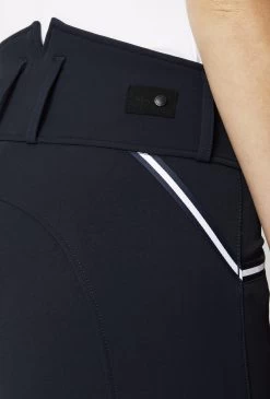Horze Della High Waist Silicone Knee Patch Breeches With Piping For Woman -Equestrian Clothing Shop 36691 VDB 6