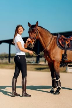 Horze Kaitlin Women's Knee Patch Breeches With Flower Detail -Equestrian Clothing Shop 36706 AFBR 7