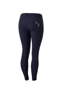 Horze Kaitlin Women's Knee Patch Breeches With Flower Detail -Equestrian Clothing Shop 36706 pdb 01
