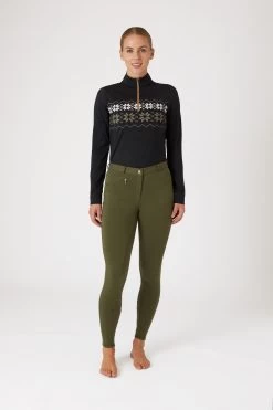Horze Women's Active Silicone Knee Grip Breeches -Equestrian Clothing Shop 36717 bkgr 03